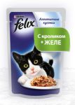 Консервы для кошек "Felix", аппетитные кусочки с кроликом в желе, 85 г